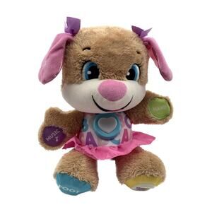 Fisher Price Laugh And Learn Puppy Sis Plush Learning Smart Stages Sounds Works